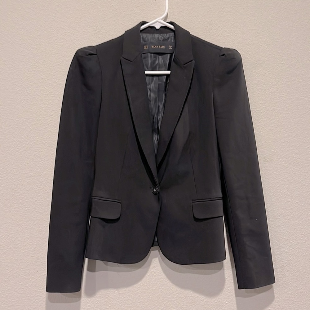 Zara| Basic Black Womens Blazer| Size XS